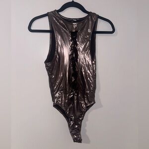 Fashion Nova Bronze Bodysuit